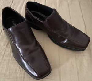 ZAPATOS MOCASINES DE VESTIR MARRONES CASUALES/DE NEGOCIOS - Para hombres Talla 8.5 - ¡Excelente estado! -Apt. 9 - Imagen 1 de 5