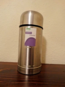 1x Modern - Dunelm 1x Liter Speiseflasche & Heiß - Kaltgetränke - Deckel - Bild 1 von 9