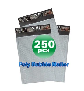 SuperPackage® 250 #0 6 X 9 Poly Bubble Mailers Wyściełane koperty 250PB #0 - Zdjęcie 1 z 7