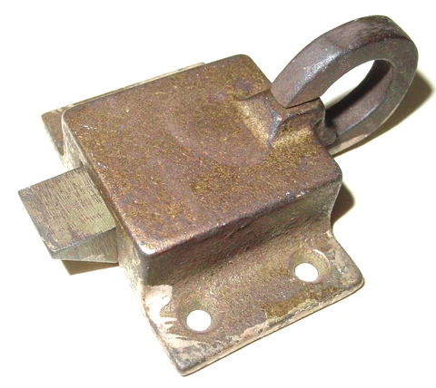 Vintage Antique Transom Sash Window Latch Iron Ring Pull Catch Hardware Part Cover