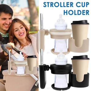 Retractable Stroller Cup Holder with Phone Holder Non-Slip Bike Cup Holder JK - Picture 1 of 22