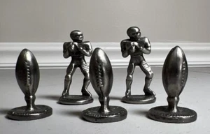 Vintage Zinn Mini Figur - Fußballspieler mit Bällen Set - Bild 1 von 4