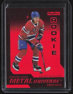 Owen Beck 2023-24 Skybox Metal Rookie Metal Universe PMG /100 #R-35 Montreal - Foto 1 di 2