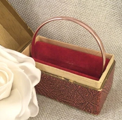 Brazalete de oro rosa antiguo Art Deco joyería de vestido vintage Foto 1 de 4