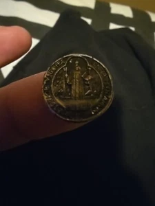 Medal antique de San Benito Abad medalla utenti.good Luck Charm  - Picture 1 of 3