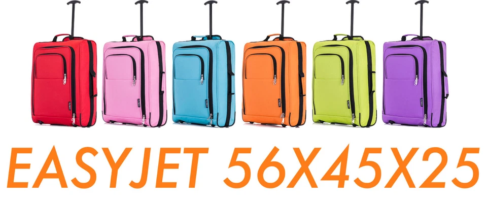 Flymax Easyjet 56x45x25cm Cabin Bag Hand Luggage Flight Bag Case Jet 2 BA - Image 1 of 4