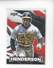 2021 Topps Fire #191 Rickey Henderson A's