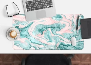 3D Pink Green Pretty 8 Texture Non-slip Office Desk Mouse Mat Keyboard Game - Picture 1 of 7