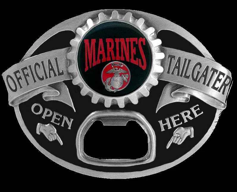MARINES TAILGATER ABRIDOR DE BOTELLAS HEBILLA DE CINTURÓN HEBILLAS NUEVAS Foto 1 de 1