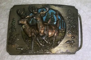 Vintage Bergamot Belt Buckle, Pair Of Magnificent Bucks - Picture 1 of 8