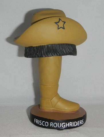 Frisco RoughRiders Christmas in July Fragile Leg Lamp Bobblehead Xmas Story Cover