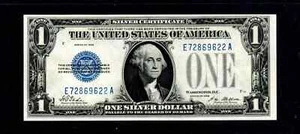 $1 1928 silver certificate blue seal GEM UNC Blue Seal Free Shipping (B123) - Picture 1 of 2