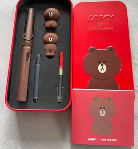 Lamy Line Friends Brown Special Editions Safari Fountain Pen collaboration Japan - Picture 1 of 5