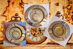 Rare old OMEGA pocket watch antique ashtray 9 cm diam. FREE SHIPPING WORLDWIDE - Picture 1 of 4