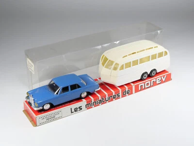 NOREV - 99 - Mercedes 250 SE Caravane Hénon - Bleu foncé - En boite - Photo 1/4