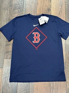 Boston Red Sox MLB Nike Men's Blue Logo T-shirt Size Large - NWT - Picture 1 of 5