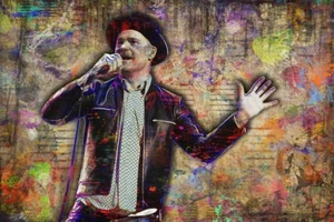 Gord Downie Poster Gord Downie Print Tragically Hip Art 24x36in Free Shipping US - Picture 1 of 5