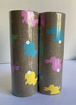 Celebrate it Easter Mesh Bunnies  Lot Of 2 Non-Wired 9.5 in x 10 ft each New - Image 1 of 4