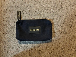 Hayward Designer Dark Blue Denim Canvas Cosmetic Bag Pouch - Picture 1 of 5
