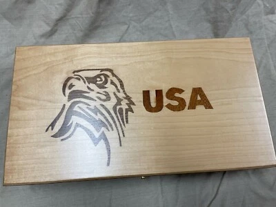 Hand Crafted light USA Solid wood Storage boxes, gun case, display box. - Image 1 of 4