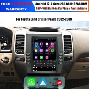 9.7" Bluetooth CarPlay DAB Car Stereo GPS for Toyota Land Cruiser Prado 2002-2009 - Picture 1 of 21