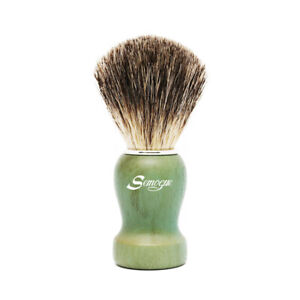 Semogue Pharos-C3 Grey Badger Shaving Brush Ocean Green - The Portuguese Factory
