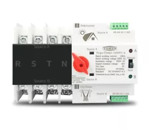 Interruptores selectores de transferencia automática de doble potencia de riel DIN para inversor fotovoltaico 63-125A - Imagen 1 de 11