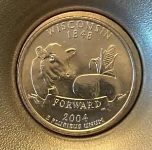 2004 P** Wisconsin State Quarter** High Grade**Proof Like**(Nice Coin) - Picture 1 of 2