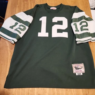 Camiseta MITCHELL & NESS NFL AUTÊNTICA LEGACY NEW YORK JETS JOE NAMATH TAMANHO 56 - Imagem 1 de 4