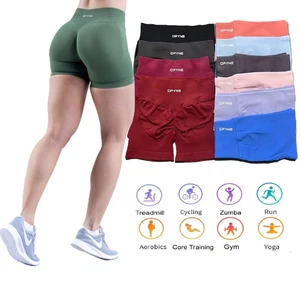 Dfyne Impact 4.5'' Low Waist Seamless Yoga/Gym Sport Shorts - Foto 1 di 39