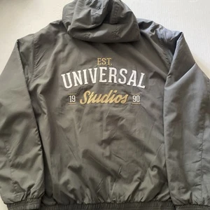 VTG Universal Studios Orlando Embroidered Hooded Zip Lined Jacket Mens XL No Tag - Picture 1 of 13