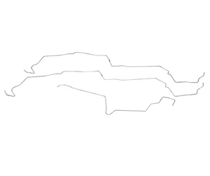 Kit de línea de combustible para Ford Mustang 1987-1993 con conectores de subchasis V8 ZGL8701SS - Imagen 1 de 2