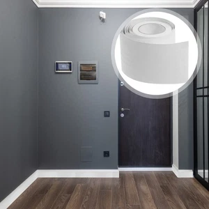Self-adhesive Professional Portable PVC Skirting Board Wall Sticker Molding Trim - Picture 1 of 12