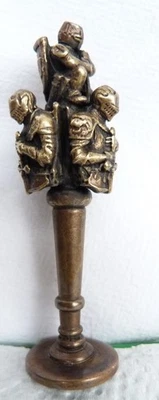 Templer Ritter  Petschaft   Wachssiegel   Messing ? - Bild 1 von 4