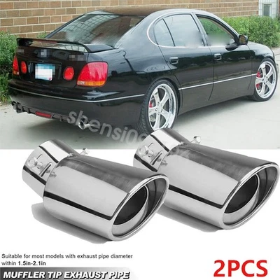 2PCS Exhaust Pipe Tip Rear Tail Throat Muffler For Lexus GS300 GS400 GS430 - Image 1 of 4