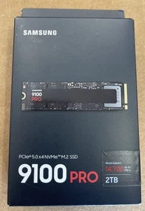 SSD SAMSUNG 9100 PRO 2 To, PCIe 5,0x4 M.2 2280, seq. neuf Vitesses de lecture - Photo 1/14