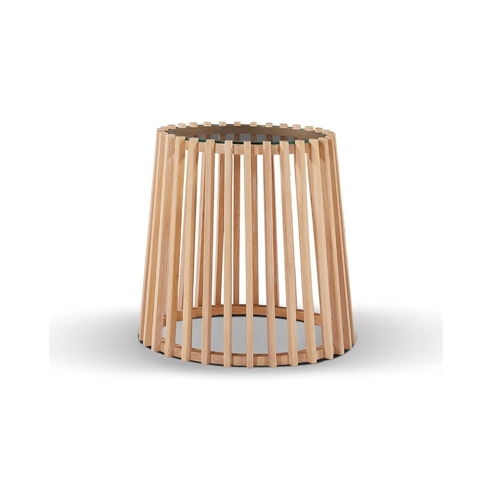 Modern Furniture LYNNA Side Table  50x48cm Solid Wood - Oak - image 1 of 1