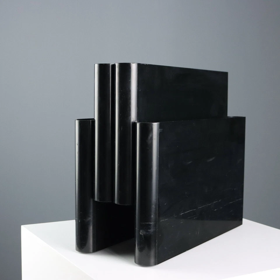 Porte-Revues Kartell Vintage Design Plastique Années 1980 Original - Photo 1/4