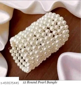 White Adjustable Kundan Daily Wear Women Beautiful Stylish Bracelet Jewellery - Picture 1 of 3