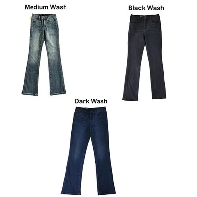 Express Ladies Lightweight Stretch Bootcut Jeans, EX005850 - Image 1 of 3