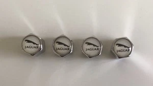 Jaguar Wheel Valve Dust Caps x 4 - Picture 1 of 7