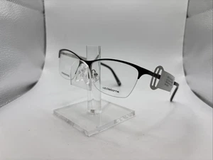 Anteojos para mujer Liz Claiborne L654 CSA 54/16/140 negro paladio medio borde - Imagen 1 de 22