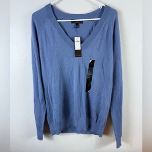 Maglione donna Banana Republic Factory Forever scollo a V nuovo con etichetta blu difetto medio - Foto 1 di 5