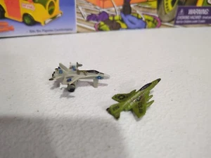 Micro Machines 1987 Funrise F 18 HORNET GREY CAMO Jet + Extra Jet - Picture 1 of 4