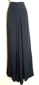 Giorgio Armani Black Wide Leg Pleated Front Palazzo Pants 48 12 NWT $750 LUXURY - Picture 1 of 13