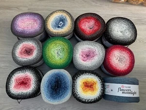 YarnArt Flowers Moonlight Knitting / Crochet 4 ply yarn with cotton. 260g balls. - Picture 1 of 16