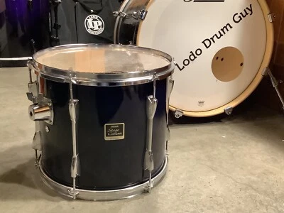 14” Yamaha Stage Custom rack tom drum TRANS NAVY BLUE 12x14 #KP5 - Image 1 of 4
