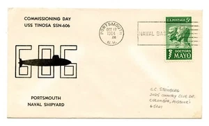 U.S.S. Tinosa (U-Boot SSN-606) USA Marineabdeckung (17. Oktober 1964) - Bild 1 von 2