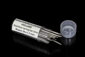40 pieces 24 mm stainless steel spring bar pins - Imagen 1 de 1
