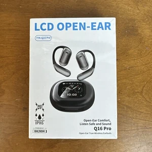 {L13} Q16 Pro Over The Ear Earbuds True Wireless LCD Open Earphones USA NEW - Picture 1 of 4